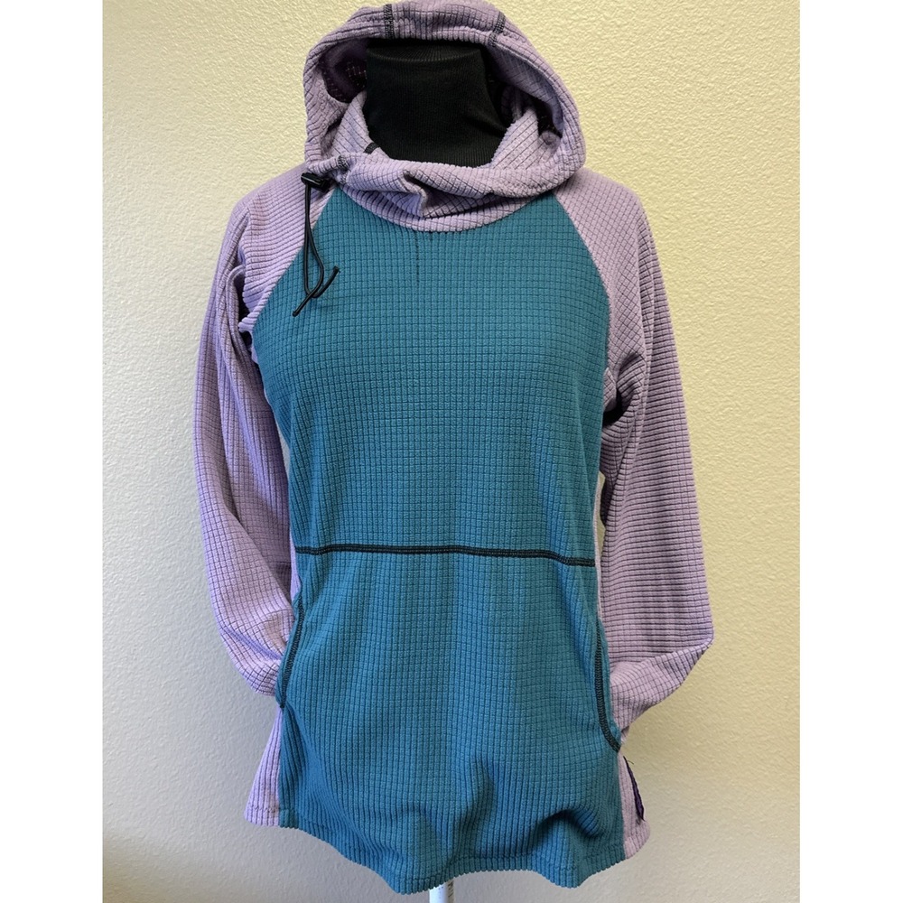 Melanzana Micro Grid Fleece Pullover Hoodie Womens Medium Pullover Outdoor Camp